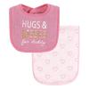 image:imageHudson Baby Unisex Baby Cotton Terry Bib and Burp Cloth Set Mom Dad Dream One SizeMom Dad Dream