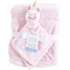 image:imageHudson Baby Unisex Baby Plush Blanket with Security Blanket Moon Girl One SizePink Unicorn