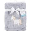 image:imageHudson Baby Unisex Baby Plush Waffle Blanket Hedgehog One SizePink Unicorn