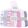 image:imageHudson Baby Unisex Baby Rayon from Bamboo Washcloth Bundle Sharks One SizePink Whale
