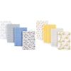 image:imageHudson Baby Boy Cotton Flannel Burp Cloth 8Pack Airplane BeeAirplane Bee