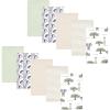 image:imageHudson Baby Cotton Flannel Burp Cloths 10Pack Wild Safari Adventures One Size