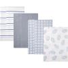 image:imageHudson Baby Cotton Flannel Burp Cloths 4Pack Little Sea Turtle One Size