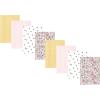 Pink Yellow Pretty Floral 8-pack