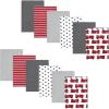 image:imageHudson Baby Infant Boys Cotton Flannel Burp Cloths 12Pack Bundle Fire Truck One Size