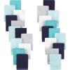 image:imageHudson Baby Unisex Baby 24Pc Rayon from Bamboo Woven Washcloths Navy Teal One SizeNavy Teal