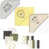 image:imageHudson Baby Unisex Baby Animal Hooded Towel 3pk and 15 Washcloths Girl Woodland One SizeSafari