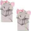 image:imageHudson Baby Unisex Baby Cotton Animal Face Hooded Towel Pretty Elephant 2Piece One SizePretty Elephant 2piece