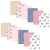 image:imageHudson Baby Unisex Baby Cotton Flannel Burp Cloths 12Pack Bundle Dino Friends One SizeCowgirl