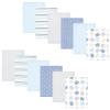 image:imageHudson Baby Unisex Baby Cotton Flannel Burp Cloths 12Pack Bundle Multi Color Boy Elephant One SizeMulti Color Boy Elephant