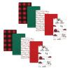 image:imageHudson Baby Unisex Baby Cotton Flannel Burp Cloths Bee One SizeChristmas Scene