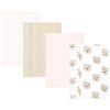 Pink Taupe Bear 4 Pack