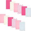 image:imageHudson Baby Unisex Baby Cotton Flannel Burp Cloths BundleCloudy Rainbow