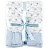 image:imageHudson Baby Unisex Baby Cotton Muslin Swaddle Blankets Forest Animals 3PackBlue Sheep