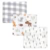 image:imageHudson Baby Unisex Baby Cotton Muslin Swaddle Blankets Forest Animals 3PackWoodland 3pack