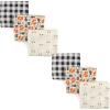 image:imageHudson Baby Unisex Baby Cotton Muslin Swaddle Blankets Foxes 6Piece 3PackForest 6piece