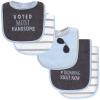 image:imageHudson Baby Unisex Baby Cotton Terry Bib and Burp Cloth Set Mom Dad Dream One SizeVoted Most Handsome