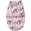image:imageHudson Baby Unisex Baby Plush Swaddle Wrap Whale 03 MonthsPink Safari