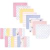image:imageHudson Baby Unisex Baby Rayon from Bamboo Washcloth Bundle Sharks One SizeBlue Pink Floral