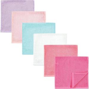 image:imageHudson Baby Baby Rayon Burpcloth 6pk Blue Orange Lime One SizePink Lilac