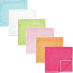 image:imageHudson Baby Baby Rayon Burpcloth 6pk Blue Orange Lime One SizeTropical
