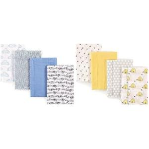 image:imageHudson Baby Boy Cotton Flannel Burp Cloth 8Pack Airplane BeeAirplane Bee