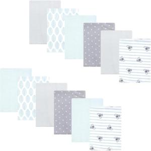 image:imageHudson Baby Cotton Flannel Burp Cloths 12Pack Bundle Koala Stripe One Size