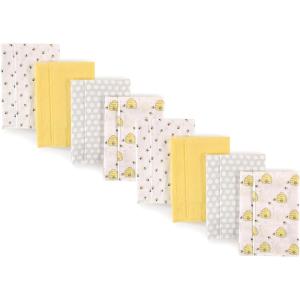 image:imageHudson Baby Cotton Poly Flannel Burp Cloths Multipack Butterflies 8Pack One SizeBee 8pack