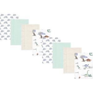 image:imageHudson Baby Cotton Poly Flannel Burp Cloths Multipack Butterflies 8Pack One SizeBoy Dino World 8pack
