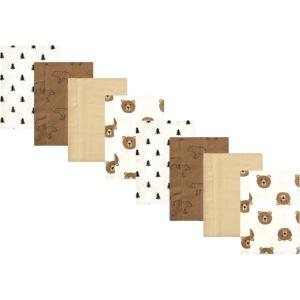 image:imageHudson Baby Cotton Poly Flannel Burp Cloths Multipack Butterflies 8Pack One SizeBrown Bear 8pack