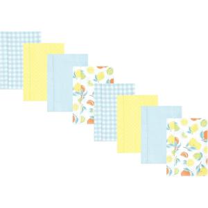 image:imageHudson Baby Cotton Poly Flannel Burp Cloths Multipack Butterflies 8Pack One SizeCitrus Mint 8pack