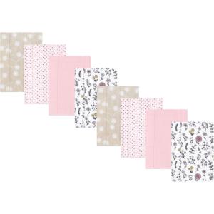 image:imageHudson Baby Cotton Poly Flannel Burp Cloths Multipack Butterflies 8Pack One SizeDandelion Wish 8pack