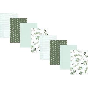 image:imageHudson Baby Cotton Poly Flannel Burp Cloths Multipack Butterflies 8Pack One SizeEucalyptus 8pack