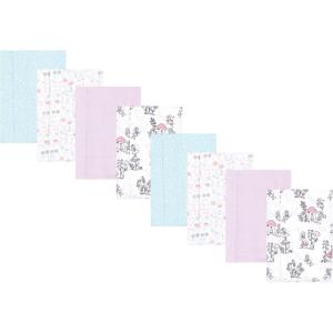 image:imageHudson Baby Cotton Poly Flannel Burp Cloths Multipack Butterflies 8Pack One SizeGarden Fairies 8pack
