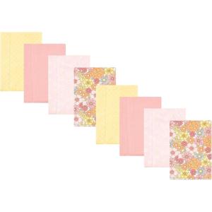image:imageHudson Baby Cotton Poly Flannel Burp Cloths Multipack Butterflies 8Pack One SizePeace Love Flowers 8pack