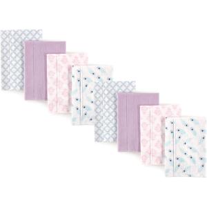 image:imageHudson Baby Cotton Poly Flannel Burp Cloths Multipack Butterflies 8Pack One SizePeacock Feather 8pack
