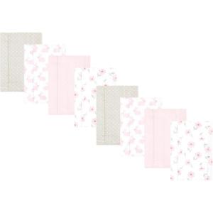 image:imageHudson Baby Cotton Poly Flannel Burp Cloths Multipack Butterflies 8Pack One SizePink Honey Bunny 8pack