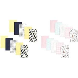 image:imageHudson Baby Girl Cotton Flannel Burp Cloth 20Pack Daisy Pink Enchanted ForestDaisy Pink Enchanted Forest