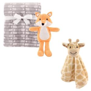 image:imageHudson Baby Plush Blanket Security Blanket amp ToyBoy FoxGiraffe