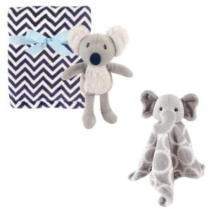 image:imageHudson Baby Plush Blanket Security Blanket amp ToyBoy KoalaGray Elephant