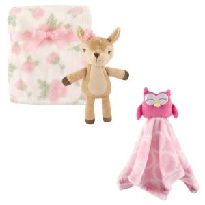 image:imageHudson Baby Plush Blanket Security Blanket amp ToyGirl FawnPink Owl