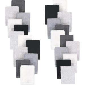 image:imageHudson Baby Unisex Baby 24Pc Rayon from Bamboo Woven Washcloths Navy Teal One SizeBlack White