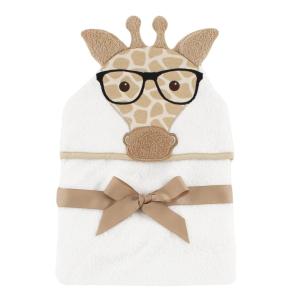 image:imageHudson Baby Unisex Baby Cotton Animal Face Hooded Towel Brown Gingham Puppy One SizeNerdy Giraffe