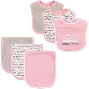 image:imageHudson Baby Unisex Baby Cotton Bib and Burp Cloth Set Princess One SizePrincess