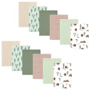 image:imageHudson Baby Unisex Baby Cotton Flannel Burp Cloths 12Pack Bundle Dino Friends One SizeWilderness