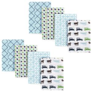 image:imageHudson Baby Unisex Baby Cotton Flannel Burp Cloths Bee One SizeAntique Cars 8pack
