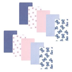image:imageHudson Baby Unisex Baby Cotton Flannel Burp Cloths Bee One SizeBeautiful Butterfly 10pack