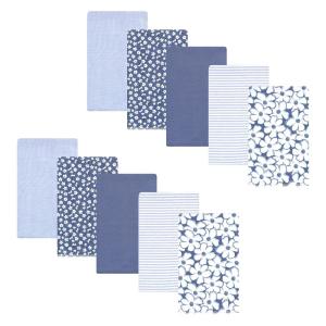 image:imageHudson Baby Unisex Baby Cotton Flannel Burp Cloths Bee One SizeBlue Cosmos 10pack