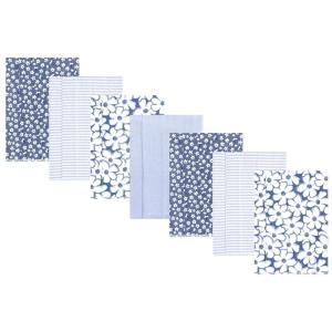 image:imageHudson Baby Unisex Baby Cotton Flannel Burp Cloths Bee One SizeBlue Cosmos 7pack