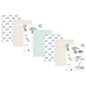 image:imageHudson Baby Unisex Baby Cotton Flannel Burp Cloths Bee One SizeBoy Dino World 7pack